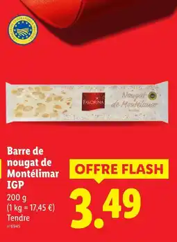 Lidl FAVORINA Barre de nougat de montélimar IGP offre