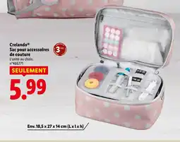 Lidl CRELANDO Sac pour accessoires de couture offre