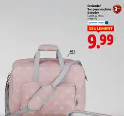 Lidl CRELANDO Sac pour machine à coudre offre
