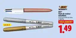 Lidl BIC Stylo de couleur métallisée offre