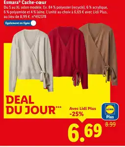 Lidl ESMARA Cache-cœur offre