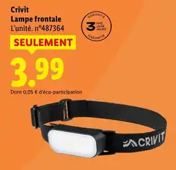 Lidl CRIVIT Lampe frontale offre