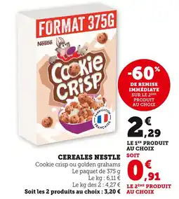 U Express NESTLE Céréales offre