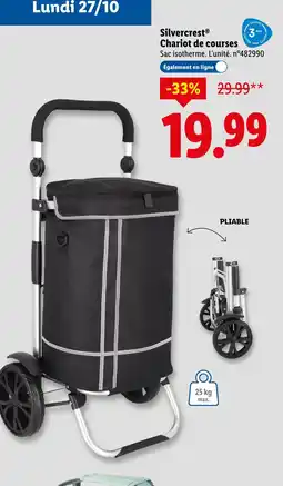 Lidl SILVERCREST Chariot de courses offre