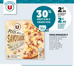 U Express U Pizza Surgelée offre
