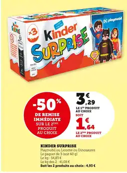 U Express Kinder Kinder Surprise offre
