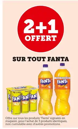 U Express FANTA 2+1 offert sur tout Fanta offre
