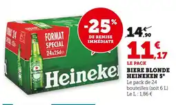 U Express HEINEKEN Bière blonde 5° offre