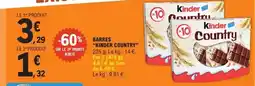 E.Leclerc Express Kinder - barres kinder country offre