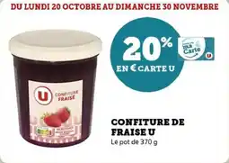 U Express Confiture de fraise u offre