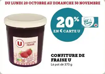 U Express Confiture de fraise u offre