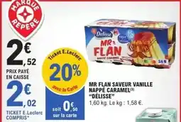 E.Leclerc Express E.leclerc - flan saveur vanille nappe caramel offre