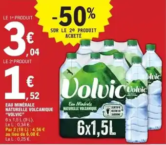 E.Leclerc Express Volvic - eau minérale naturelle volvic offre