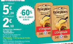 E.Leclerc Express Richesmonts - la raclette l'originale offre