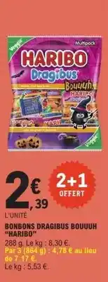 E.Leclerc Express Haribo - bonbons dragibus bouuuh offre