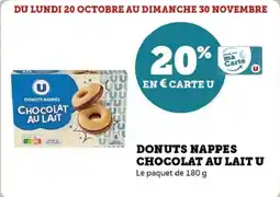 U Express Donuts nappes chocolat au lait u offre