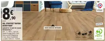 E.Leclerc Brico Dim - sol stratifie rapido acousitique offre