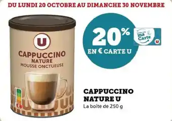 U Express Cappuccino nature u offre