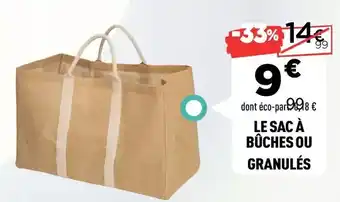 Centrakor Le sac à bûches ou granules offre