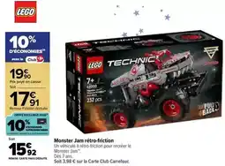 Carrefour Lego - monster jam retro-friction offre