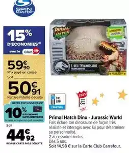 Carrefour Carrefour - jurassic world offre