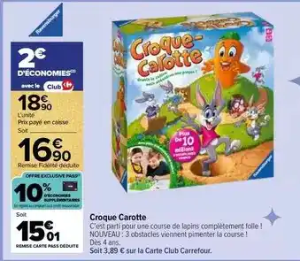 Carrefour Ravensburger - croque carotte offre