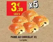 Intermarché Pains au chocolat x5 offre