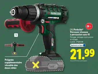Lidl Parkside - perceuse-visseuse à percussion sans fil offre