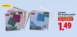 Lidl Crelando - bloc de papier à motifs offre
