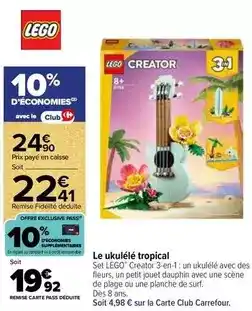 Carrefour Lego - le ukulélé tropical offre