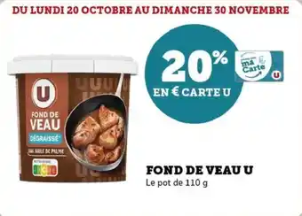 U Express Fond de veau u offre