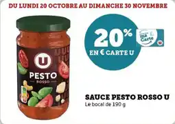 U Express Sauce pesto rosso u offre