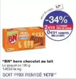 Monoprix Hero - bn chocolat au lait offre