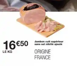 Monoprix Jambon cuit supérieur sans sel nitrié ajouté offre