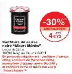 Monoprix Confiture de cerise noire offre