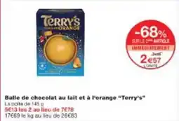 Monoprix Orange - balle de chocolat au lait et à l'orange offre