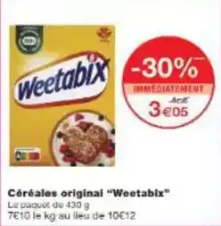 Monoprix Weetabix - céréales original offre
