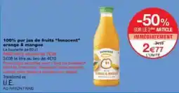 Monoprix Innocent - 100% pur jus de fruits innocent offre