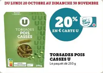 U Express Torsades pois casses u offre