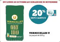 U Express Vermicelles u offre