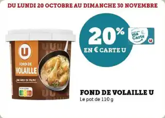 U Express Fond de volaille u offre