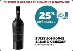 U Express Buzet aop rouge baron d'ornezan offre