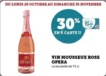 U Express Vin mousseux rose opera offre