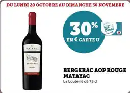 U Express Bergerac aop rouge matayac offre