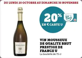 U Express Vin mousseux de qualite brut prestige de france u offre