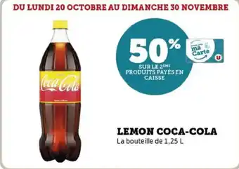 U Express Lemon coca-cola offre