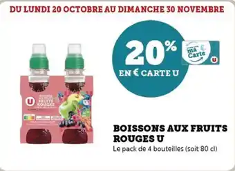 U Express Boissons aux fruits rouges u offre