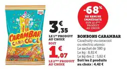 Maximarché Bonbons carambar offre