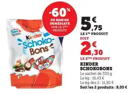 Maximarché Kinder schokobons offre