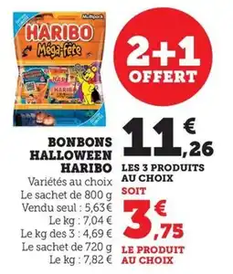 Maximarché Bonbons halloween haribo offre
